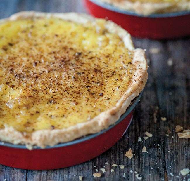 Baked Egg & Cream Custard Tart