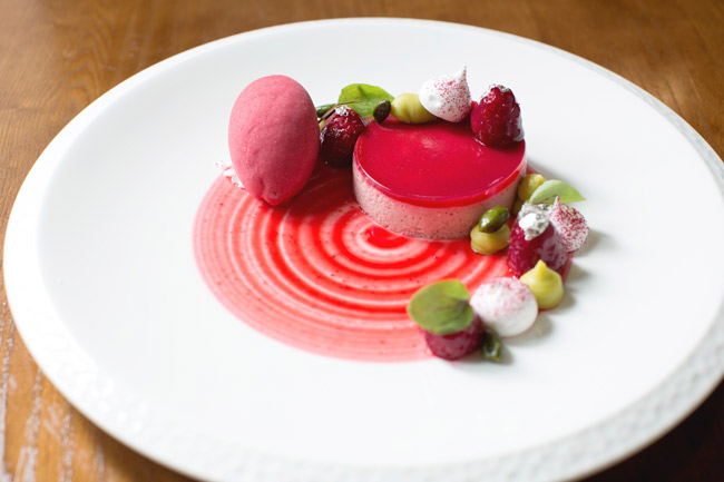 Raspberry mousse