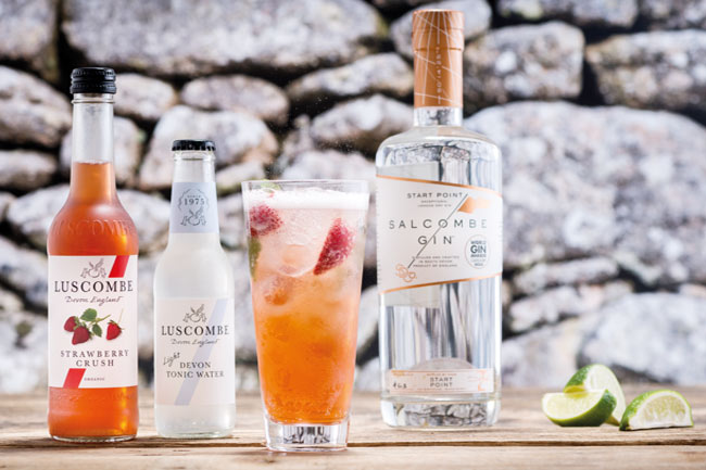 Summer Blush Luscombe cocktail