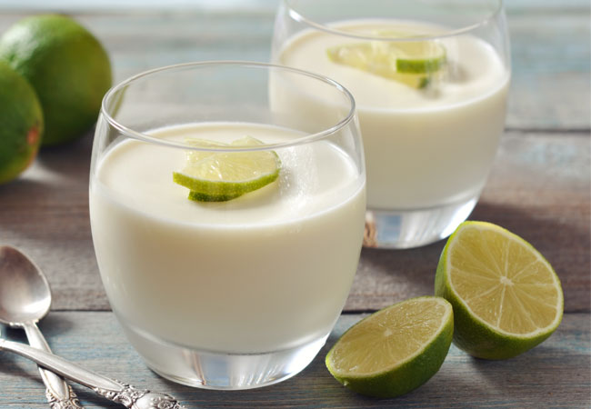 Lemon and lime posset