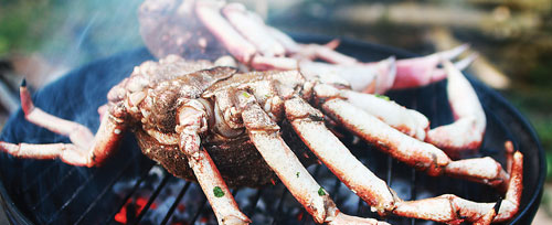 Barbecue spider crab
