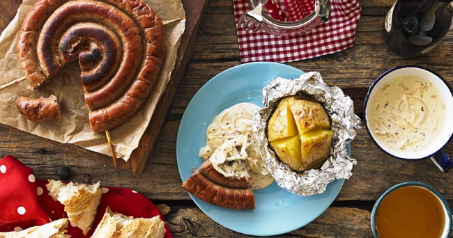 Yeo Valley cider sausages recipe