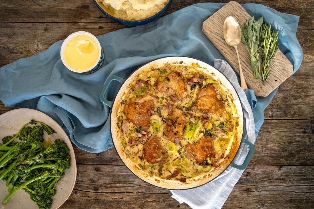 Baked chicken thighs